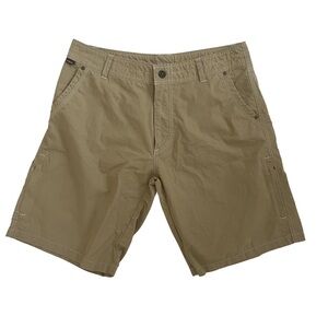 Kuhl Men's Ramblr Khaki Shorts, Size 34, 10 Inch Inseam, Outdoor Hiking